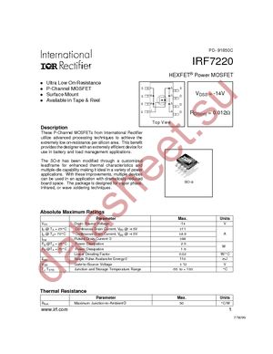 IRF7220 datasheet  
